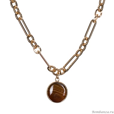 Колье Fiore Luna, COFFE AGATE